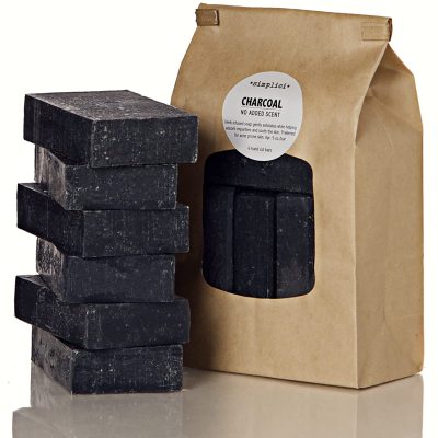 Simplici Activated Charcoal Unscented Bar Soap